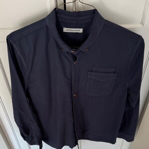 Outerknown Mens Dark Blue Oxford Shirt